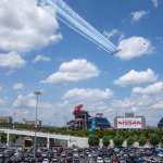 blue angels flyover nashville tn 2020 - Nissan Stadium