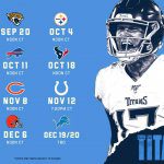 titans 2020 schedule graphic - Nissan Stadium